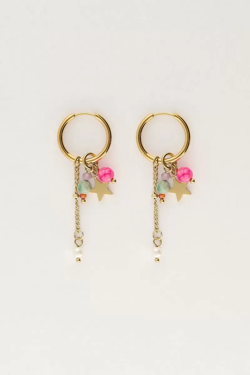 My Jewellery Boucles D'oreilles Mini Avec étoiles Et Cordons