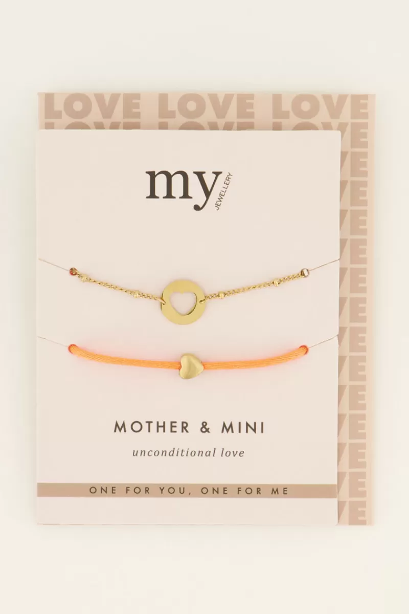 My Jewellery Bracelets Duo Mère-enfant Orange