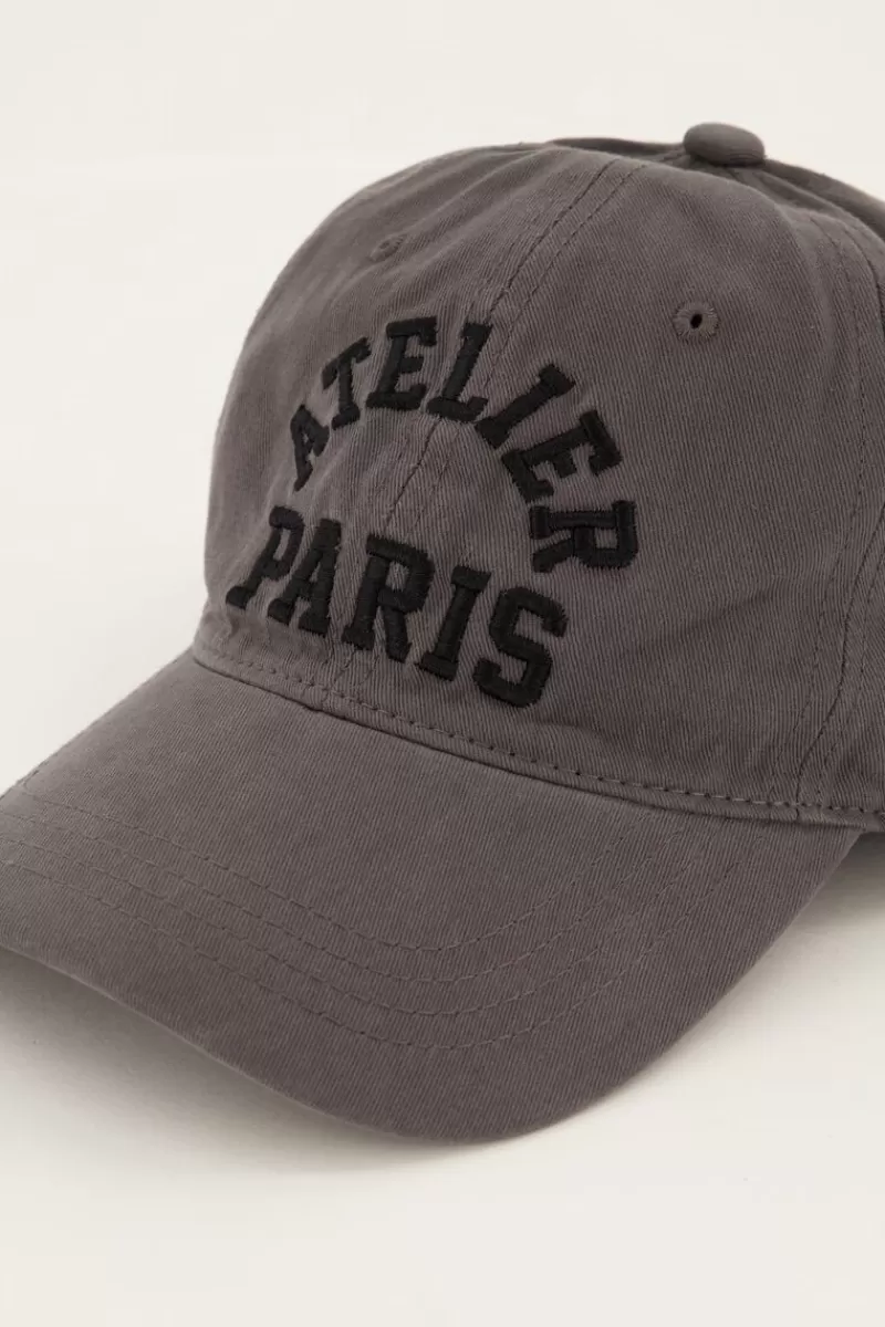 My Jewellery Casquette Gris Foncé "Atelier Paris"