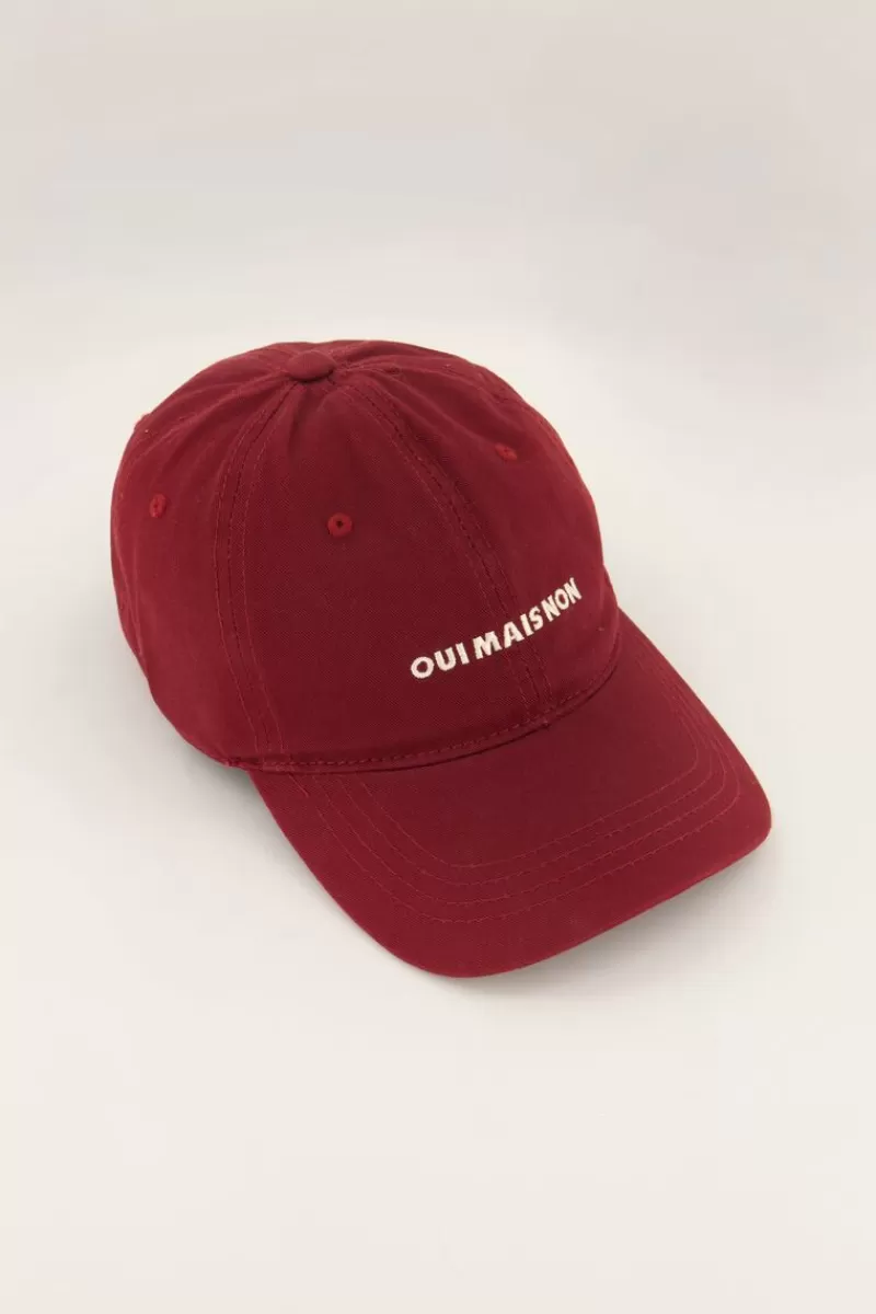 My Jewellery Casquette Rouge "Oui Mais Non"