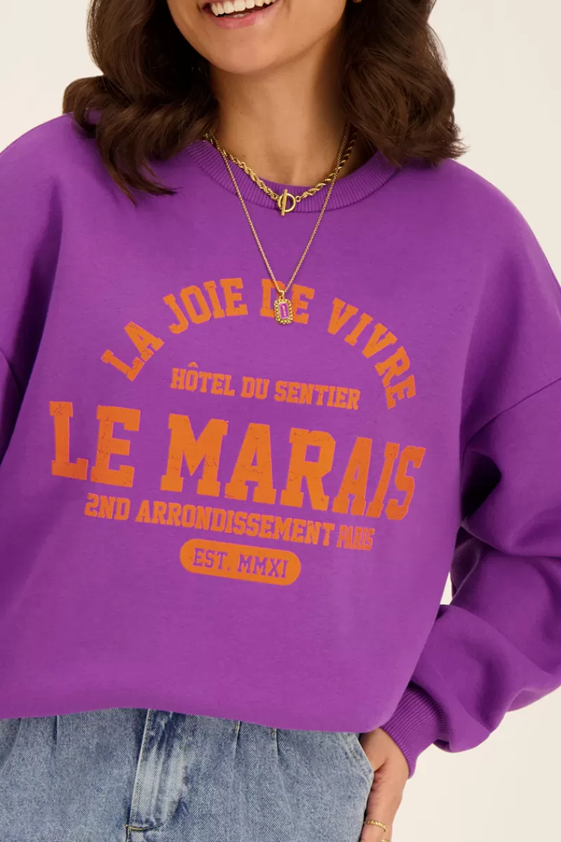 My Jewellery Sweat Violet "La Joie De Vivre"